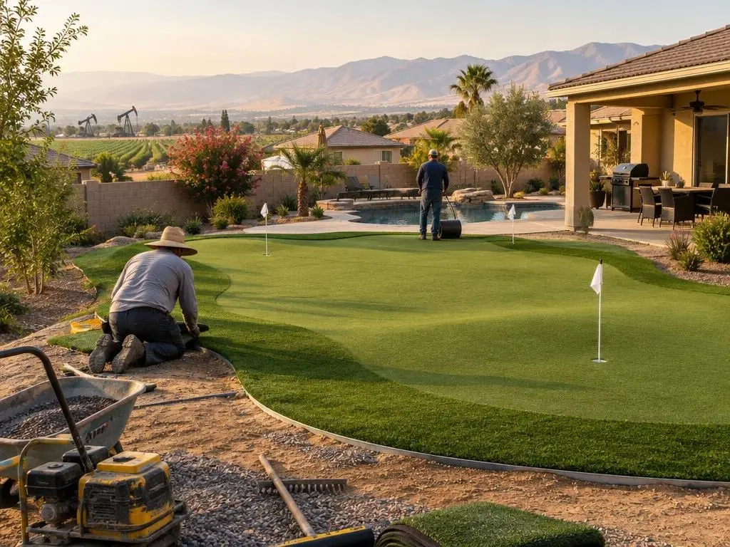Backyard Putting Greens in Bakersfield, CA